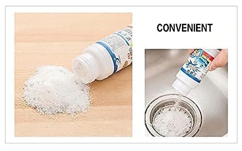 Block Remover Sink Cleaner Drain Powder Hair Remove from Pipes in Just 30 Minutes (Pack 2)