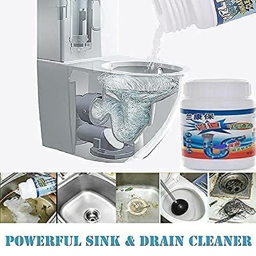 Block Remover Sink Cleaner Drain Powder Hair Remove from Pipes in Just 30 Minutes (Pack 2)