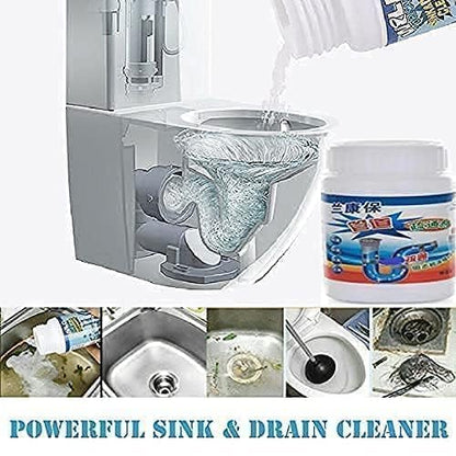 Block Remover Sink Cleaner Drain Powder Hair Remove from Pipes in Just 30 Minutes (Pack 2)