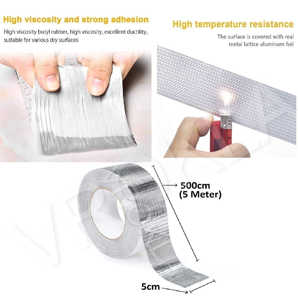 Waterproof Aluminium Foil Tape For Leakage Solution