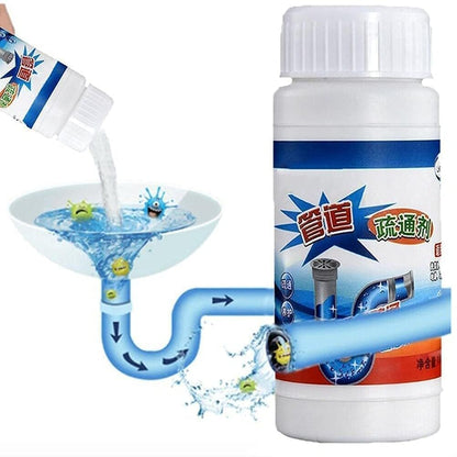 Block Remover Sink Cleaner Drain Powder Hair Remove from Pipes in Just 30 Minutes (Pack 2)