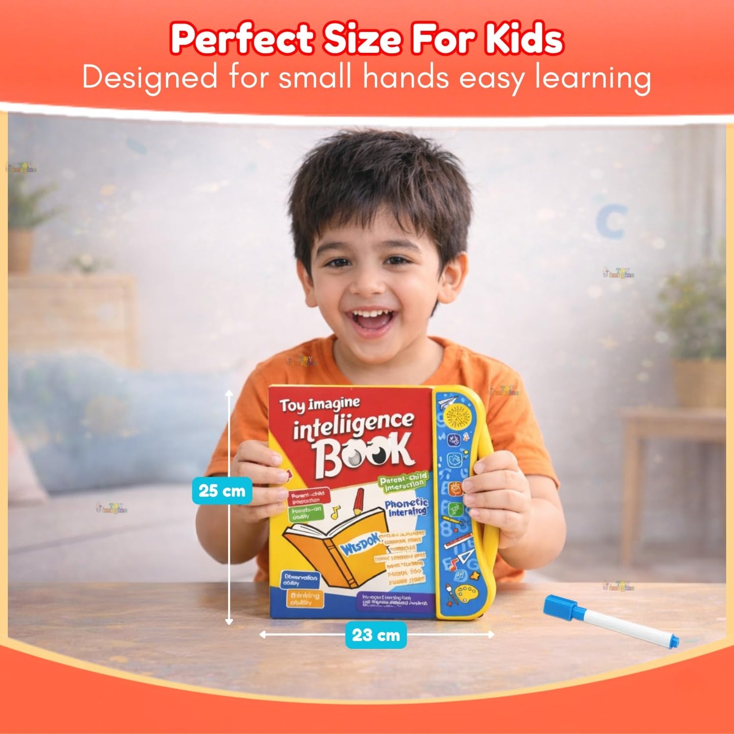 Toy Imagine Interactive Sound Book for Kids with Marker