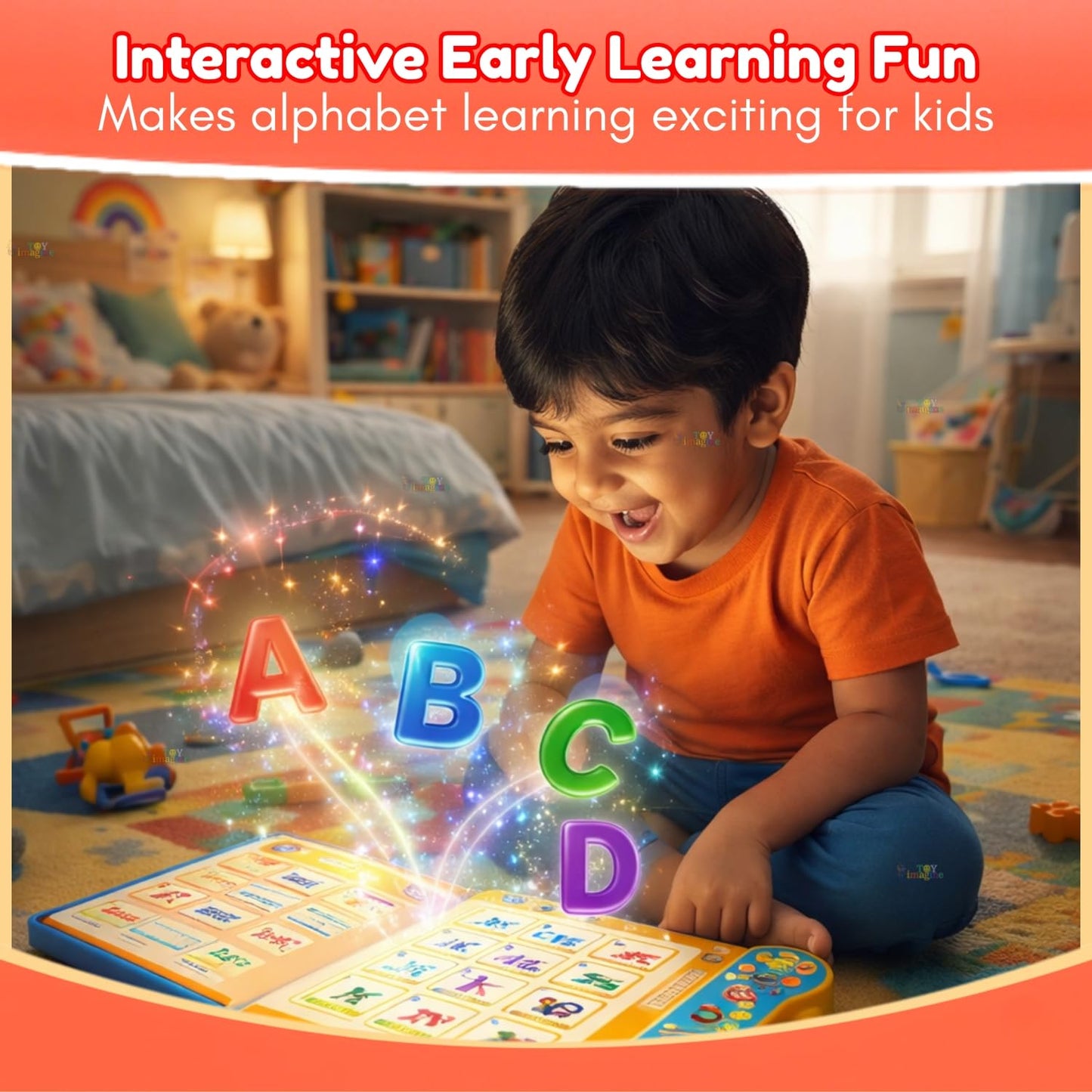Toy Imagine Interactive Sound Book for Kids with Marker